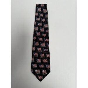 VTG Tango by Max Raab Americana Series History Of American Flag Silk Tie